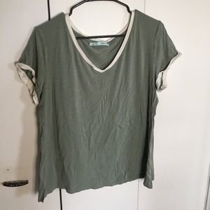 green Maurice’s ringer tee